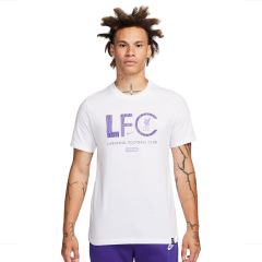 LIVERPOOL FC MERCURIAL MEN'S NIKE FOOTBALL T-SHIRT WHITE