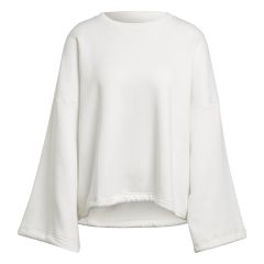 Adidas Studio Lounge Fleece Sweatshirt WHITE