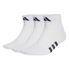 Adidas Performance Light Mid-Cut Socks 3 Pairs WHITE