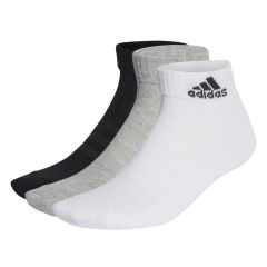 Adidas Cushioned Sportswear Ankle Socks 3 Pairs GREY