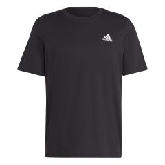 ADIDAS ESSENTIALS SINGLE JERSEY EMBROIDERED SMALL LOGO MEN'S TEE BLACK