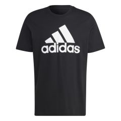 Adidas Essentials Single Jersey Big Logo T-Shirt BLACK