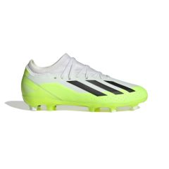 Adidas X Crazyfast.3 Firm Ground Junior Football Boots WHITE