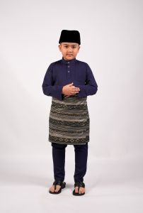 AL Junior Baju Melayu Regular Fit Navy