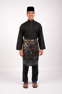 AL Men's Baju Melayu Regular Fit Black