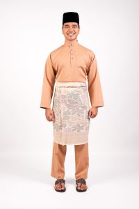 AL Men's Baju Melayu Regular Fit Brown