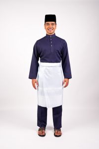 AL Men's Baju Melayu Regular Fit Navy