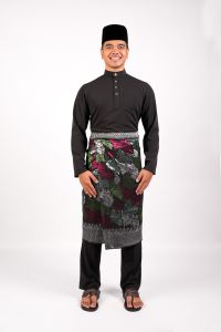 AL Men's Baju Melayu Slim Fit Black