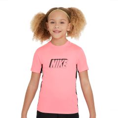 Nike Dri-FIT Academy23 Big Kids' Short-Sleeve Football Shirt Pink
