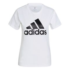 Adidas Essentials Logo Women's T-Shirt White