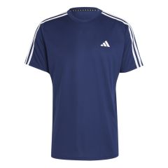 Adidas Adidas Train Essentials Base 3- Stripes Training Men's T-Shirt Blue